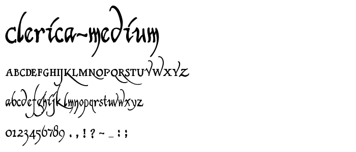 Clerica Medium font