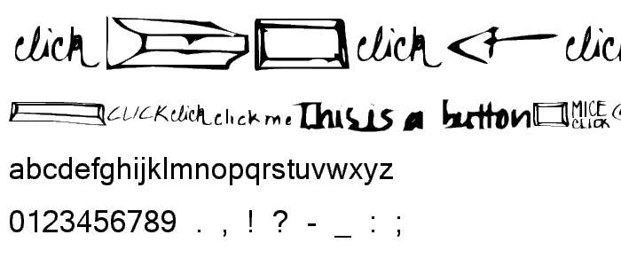 Clickclickclick font