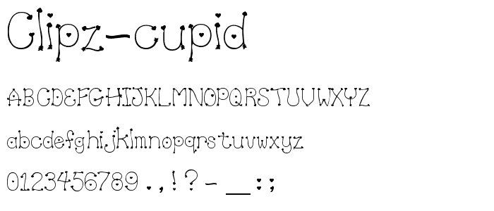Clipz Cupid font