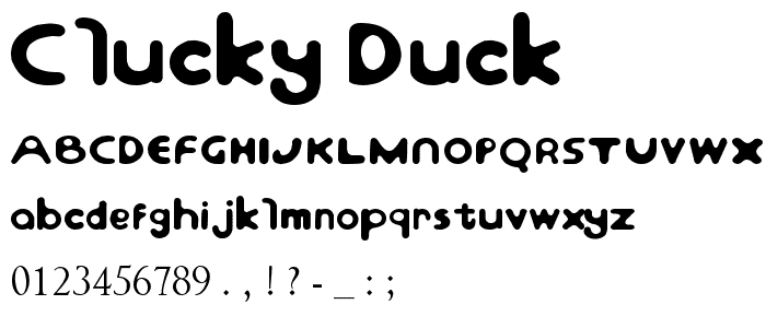 Clucky_Duck font