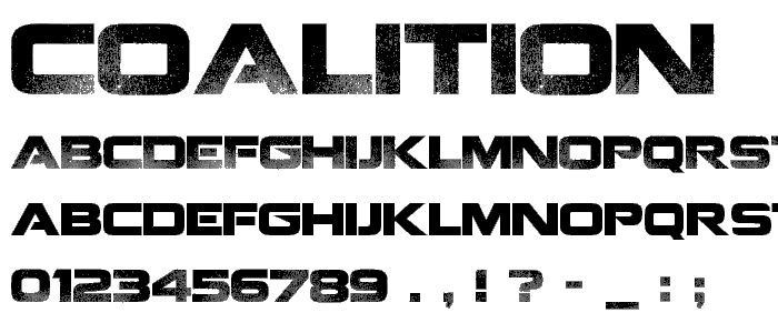 Coalition font