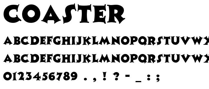 Coaster font