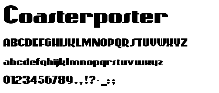 CoasterPoster font