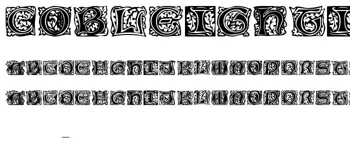 CobleighTitlingCaps font