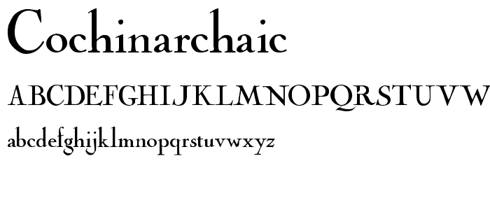 CochinArchaic font