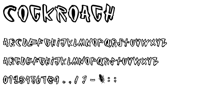 Cockroach font