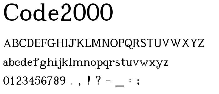 Code2000 font