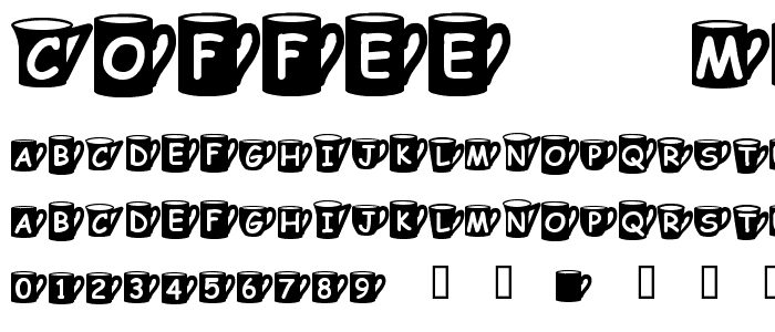 Coffee  Mugs font