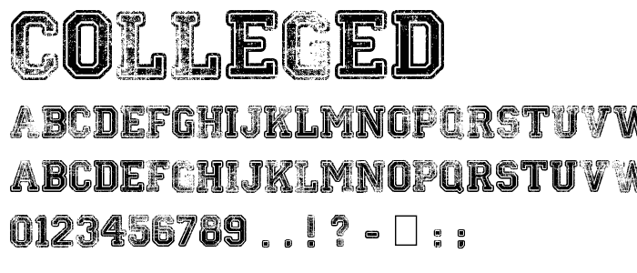 Colleged font