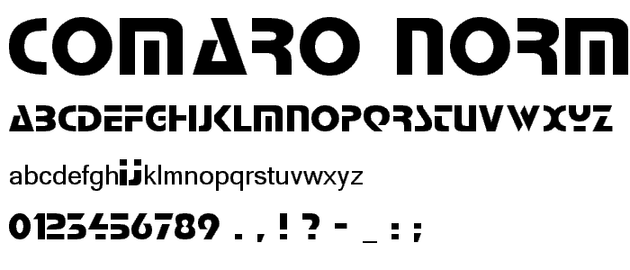 Comaro Normal font