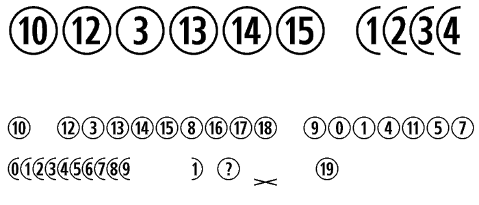 CombiNumerals font