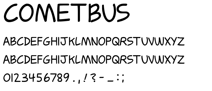 Cometbus font
