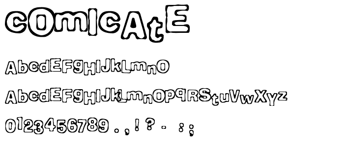 Comicate font