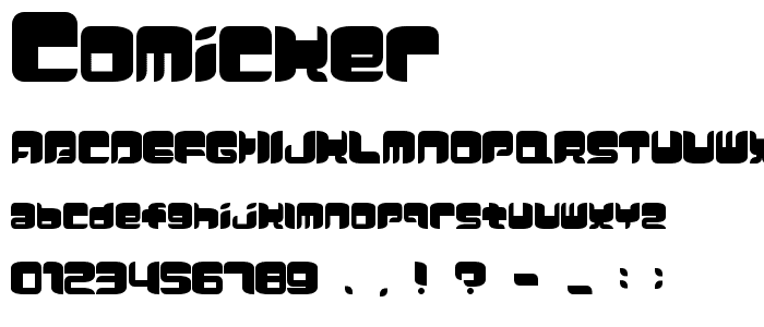 Comicker font