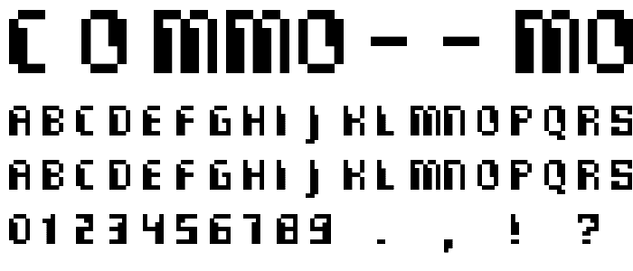 Commo Monospaced font