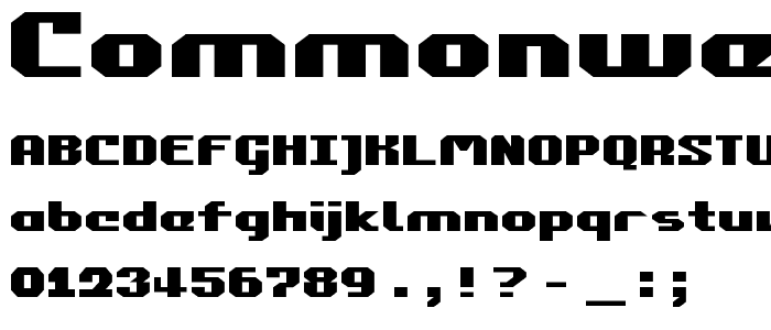 Commonwealth Expanded font