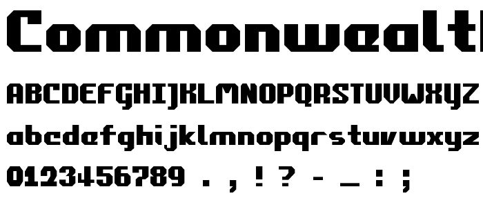 Commonwealth font