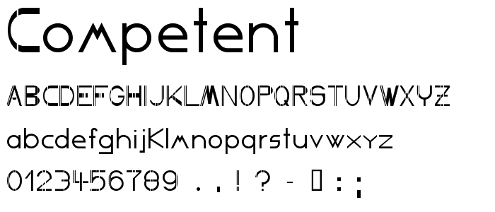 Competent font