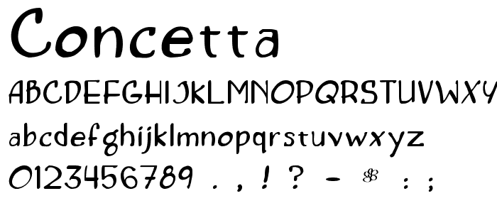 Concetta font