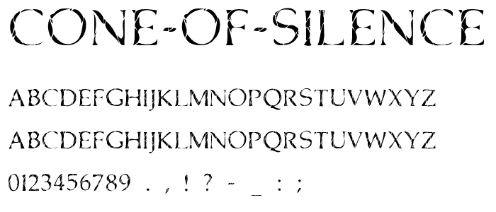 Cone Of Silence font