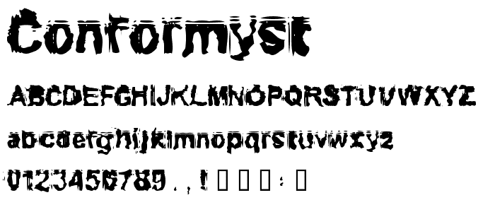 Conformyst font