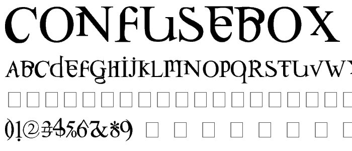 Confusebox font