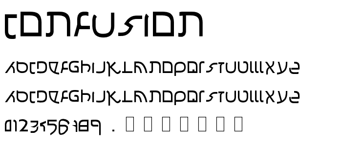 Confusion font