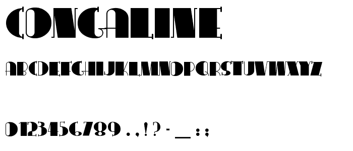 CongaLine font