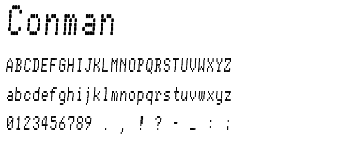 Conman font