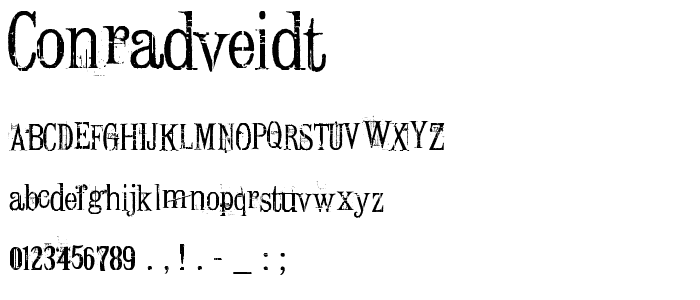 ConradVeidt font