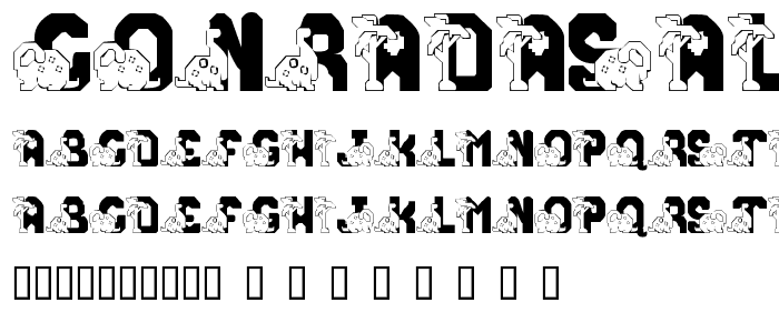 Conradasaur font