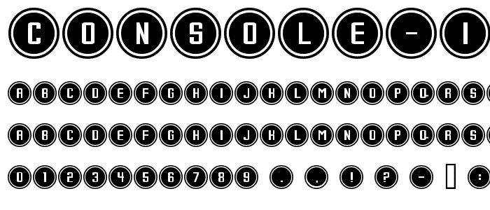 Console Input font