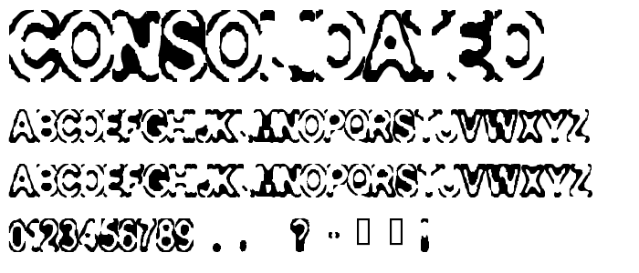 Consolidated font