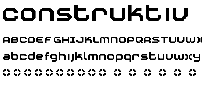 Construktiv font