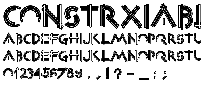 ConstrxiaBlackInline font