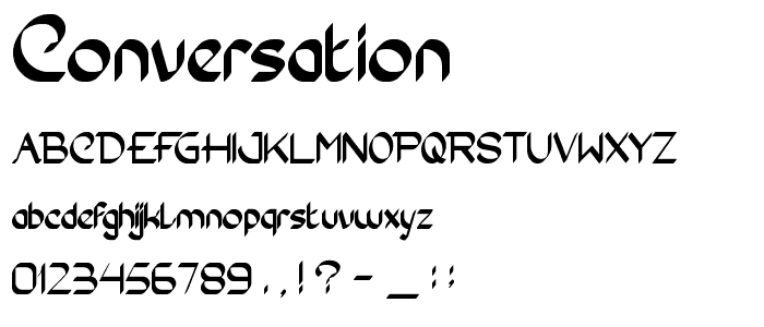 Conversation font