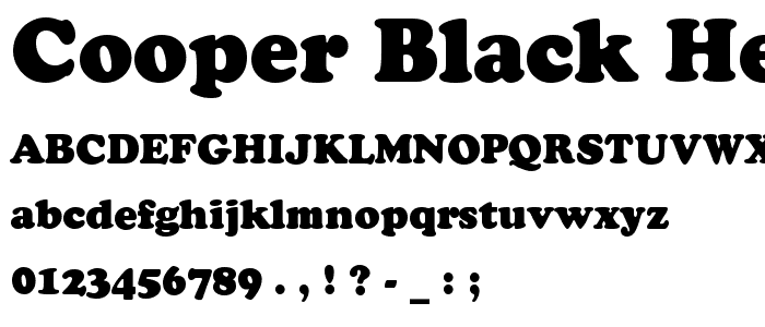 Cooper Black Headline BT police