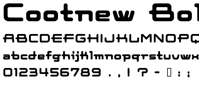 Cootnew Bold font