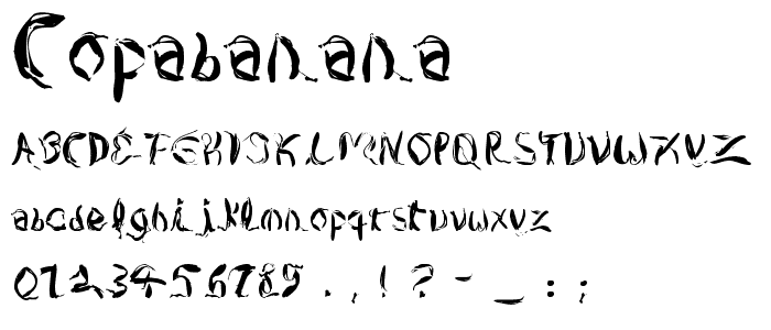 CopaBanana font
