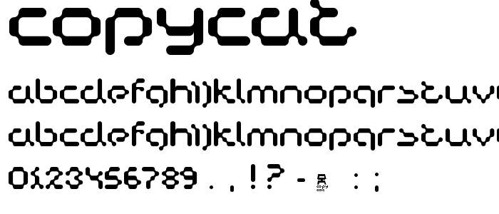 Copycat font