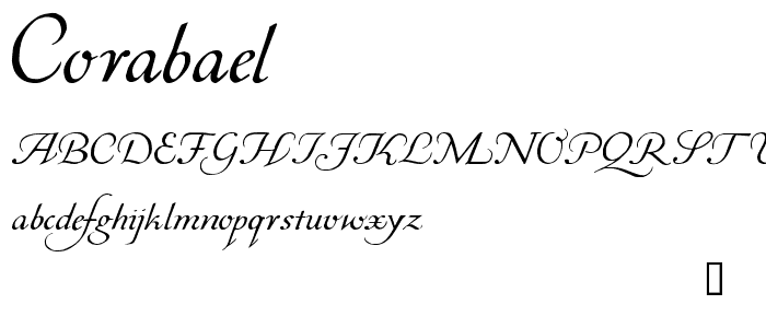 Corabael font