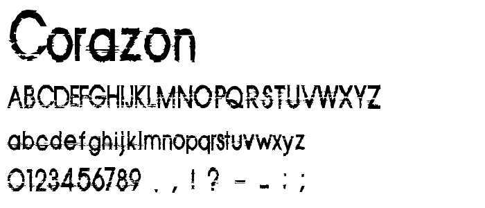 Corazon font