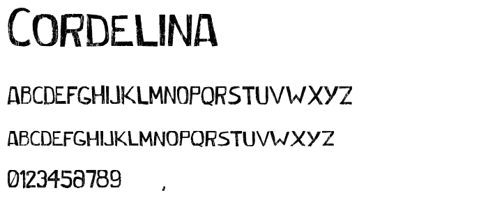 Cordelina font