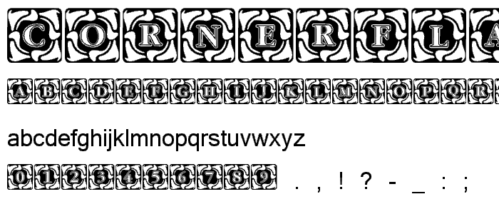 Cornerflair font