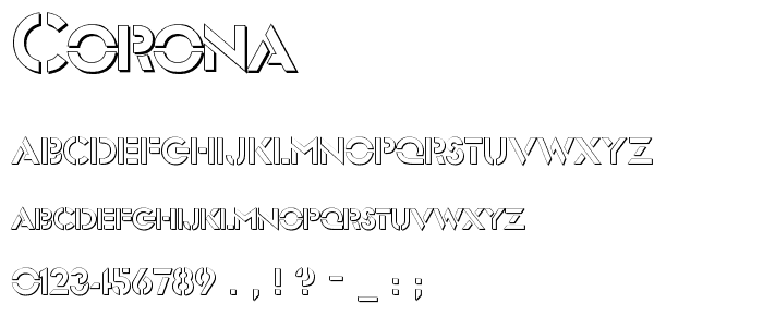 Corona font