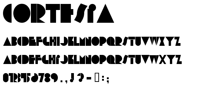 Cortesia font