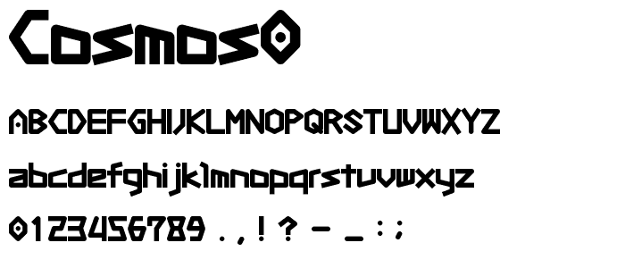Cosmos0 font