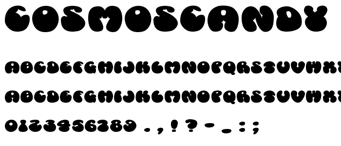 Cosmoscandy font