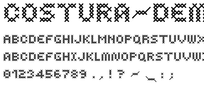 Costura-DemiBold font