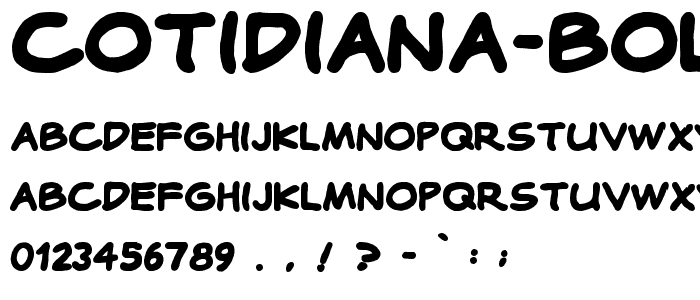 Cotidiana Bold font